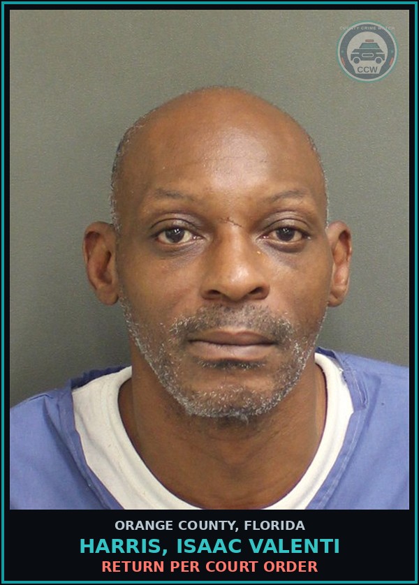 Booking mugshot of HARRIS, ISAAC VALENTI in Orange County
