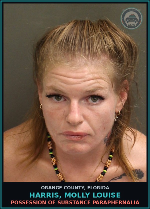 Booking mugshot of HARRIS, MOLLY LOUISE in Orange County