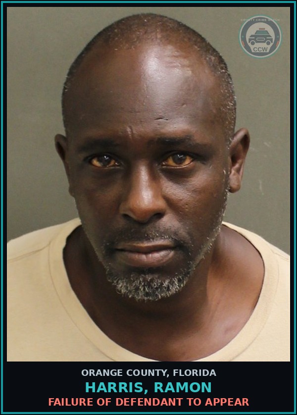 Booking mugshot of HARRIS, RAMON in Orange County