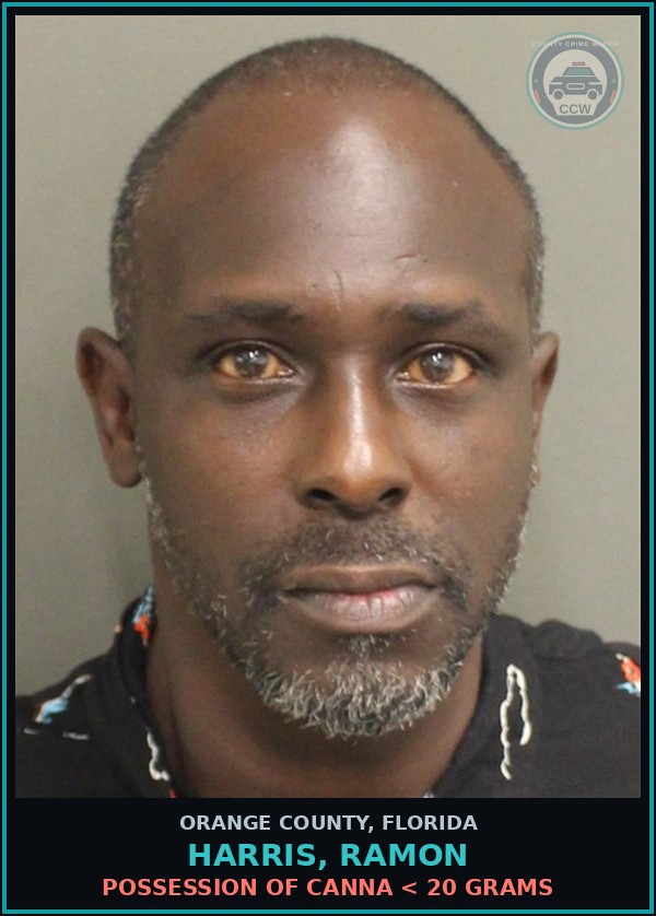 Booking mugshot of HARRIS, RAMON in Orange County