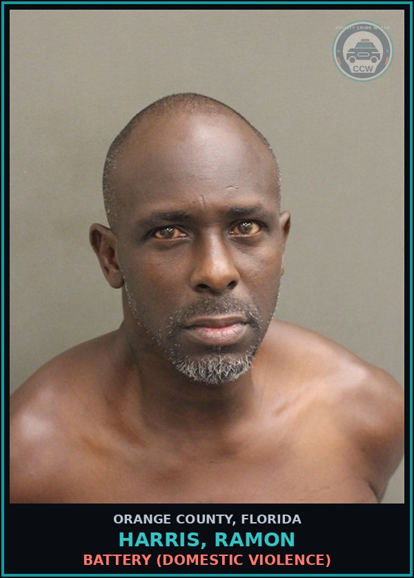 Booking mugshot of HARRIS, RAMON in Orange County
