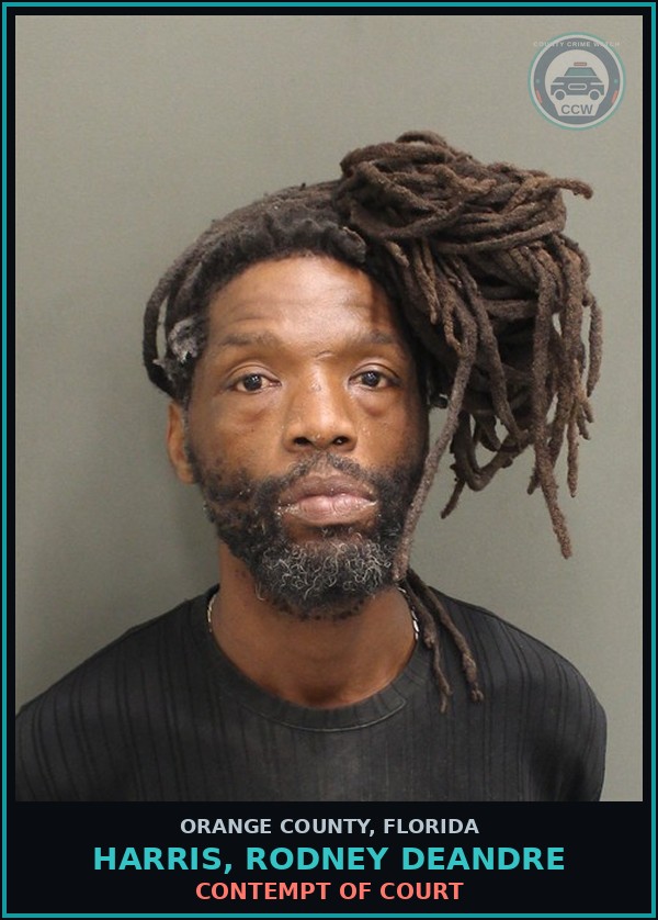 Booking mugshot of HARRIS, RODNEY DEANDRE in Orange County