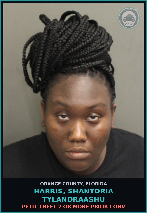 Booking mugshot of HARRIS, SHANTORIA TYLANDRAASHU in Orange County