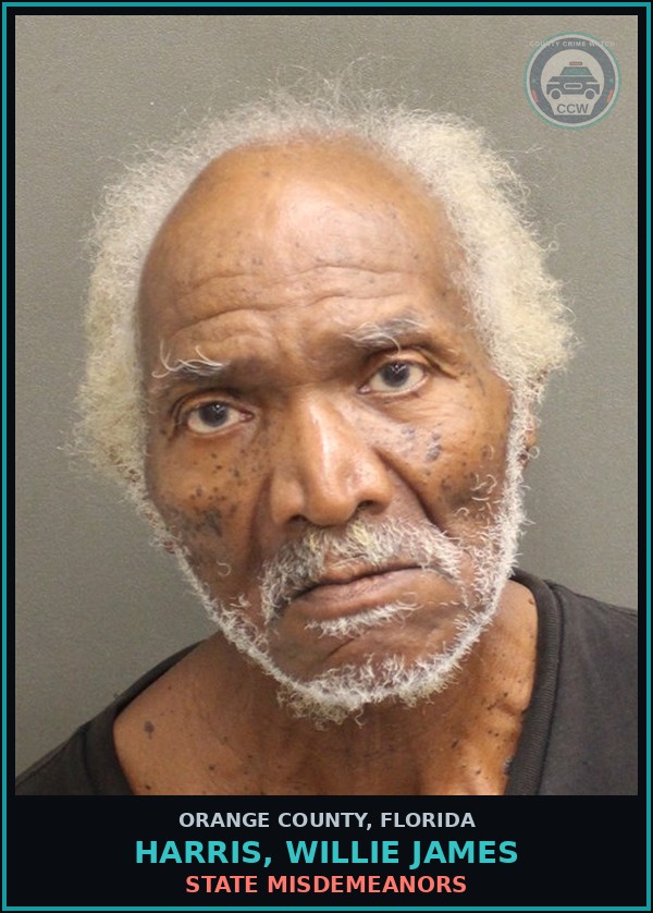 Booking mugshot of HARRIS, WILLIE JAMES in Orange County