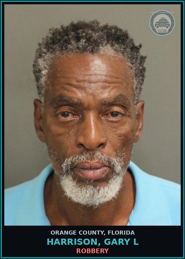 Booking mugshot of HARRISON, GARY L in Orange County