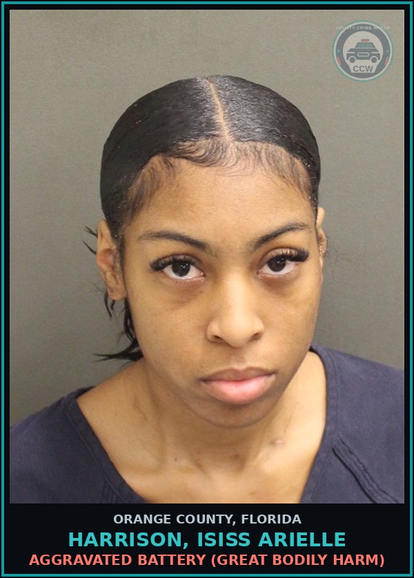 Booking mugshot of HARRISON, ISISS ARIELLE in Orange County