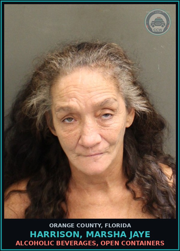 Booking mugshot of HARRISON, MARSHA JAYE in Orange County