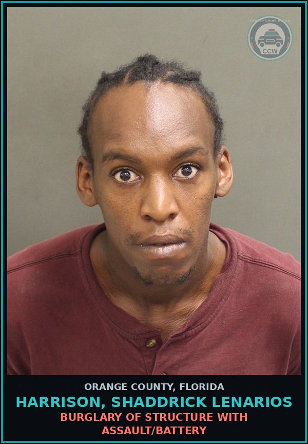 Booking mugshot of HARRISON, SHADDRICK LENARIOS in Orange County