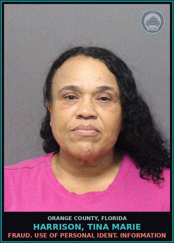 Booking mugshot of HARRISON, TINA MARIE in Orange County