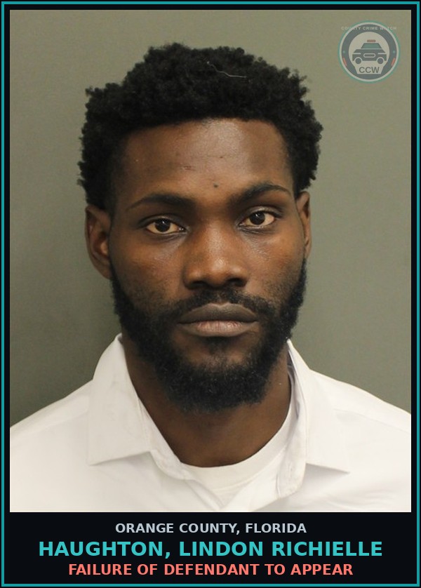 Booking mugshot of HAUGHTON, LINDON RICHIELLE in Orange County
