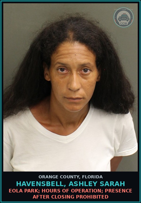 Booking mugshot of HAVENSBELL, ASHLEY SARAH in Orange County
