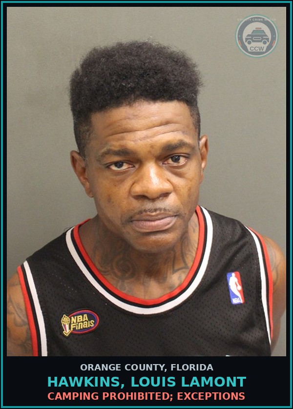 Booking mugshot of HAWKINS, LOUIS LAMONT in Orange County