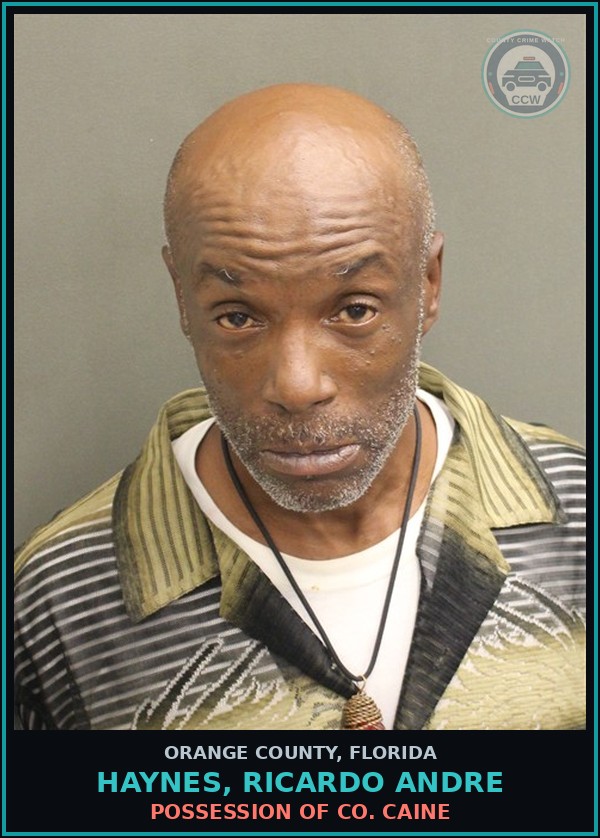 Booking mugshot of HAYNES, RICARDO ANDRE in Orange County