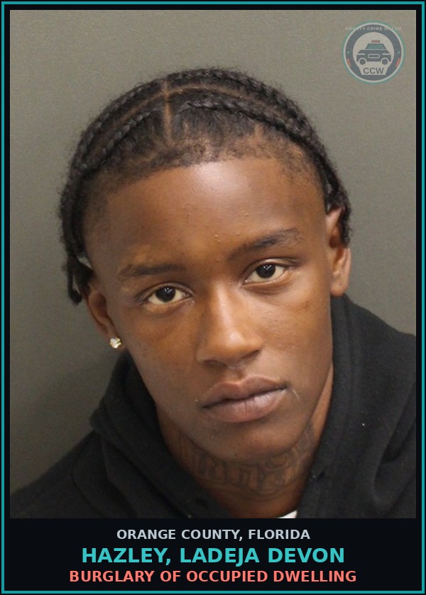 Booking mugshot of HAZLEY, LADEJA DEVON in Orange County