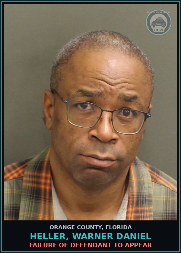Booking mugshot of HELLER, WARNER DANIEL in Orange County