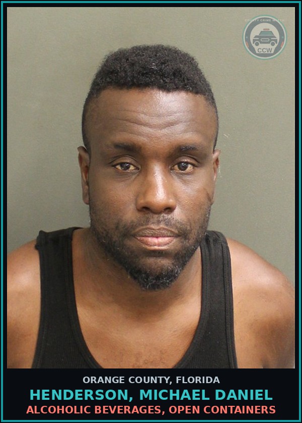 Booking mugshot of HENDERSON, MICHAEL DANIEL in Orange County