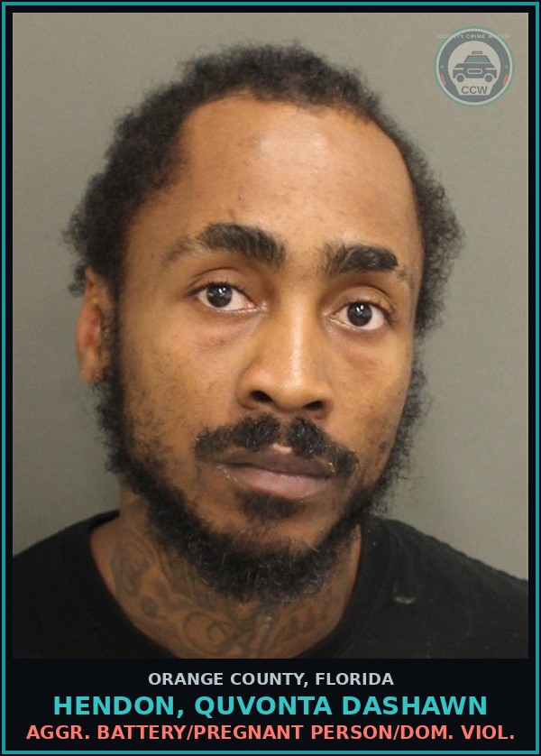 Booking mugshot of HENDON, QUVONTA DASHAWN in Orange County