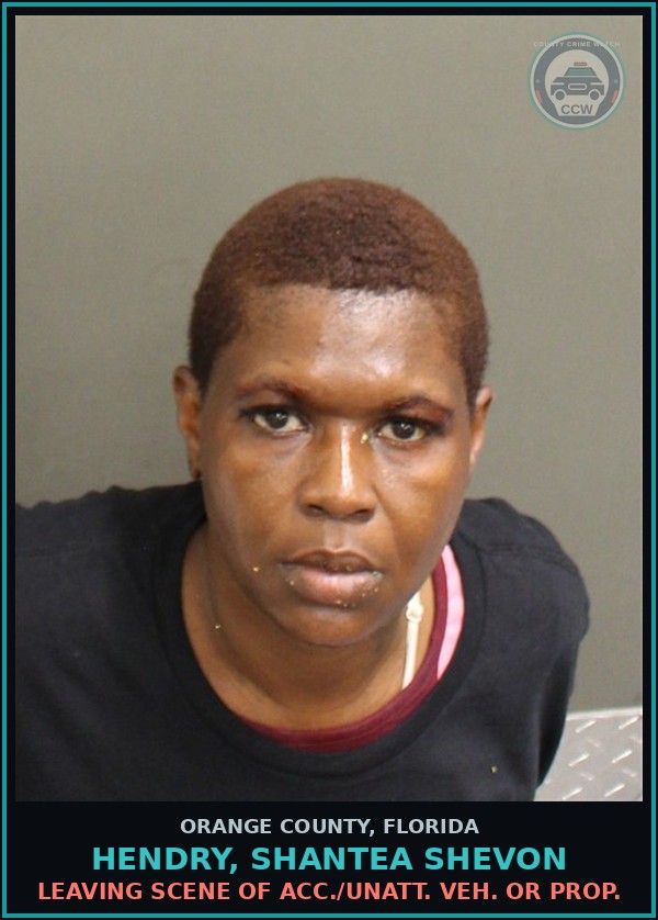 Booking mugshot of HENDRY, SHANTEA SHEVON in Orange County