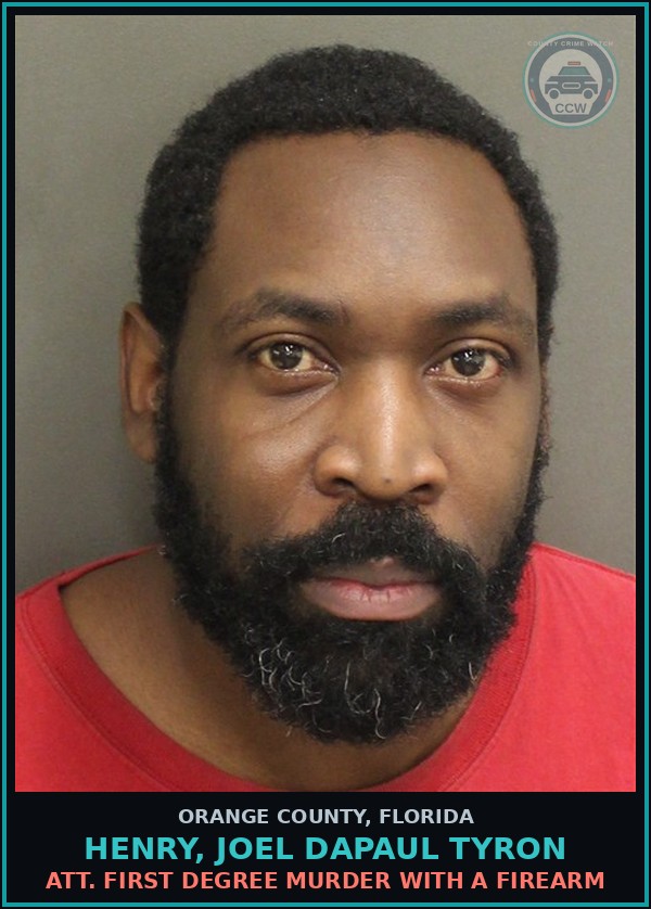 Booking mugshot of HENRY, JOEL DAPAUL TYRON in Orange County