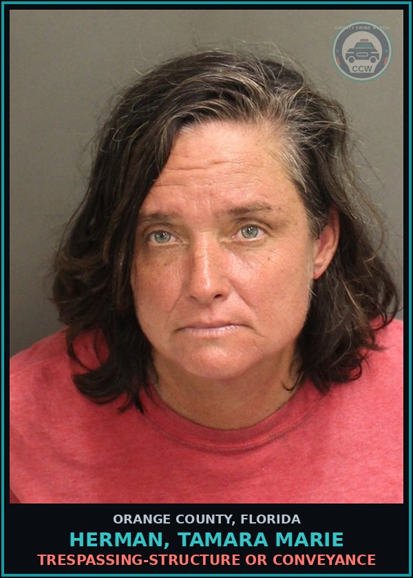 Booking mugshot of HERMAN, TAMARA MARIE in Orange County