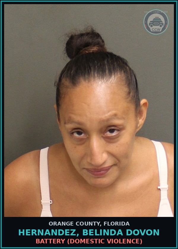 Booking mugshot of HERNANDEZ, BELINDA DOVON in Orange County