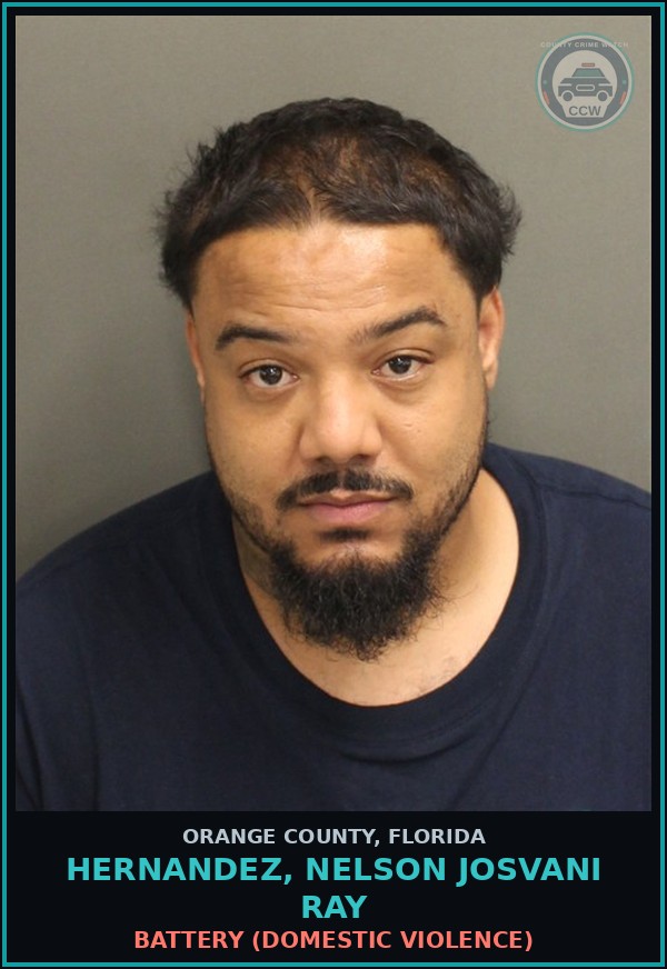 Booking mugshot of HERNANDEZ, NELSON JOSVANI RAY in Orange County