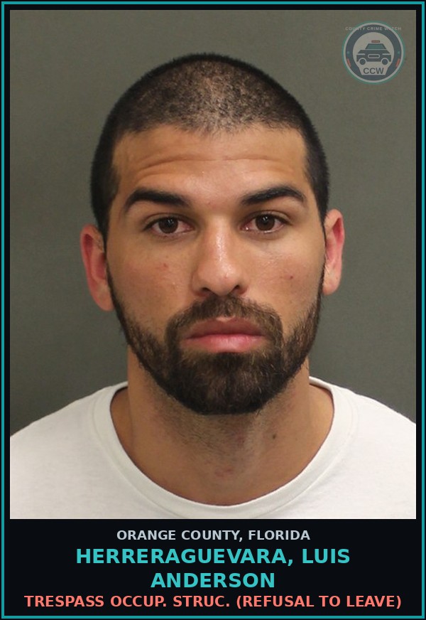Booking mugshot of HERRERAGUEVARA, LUIS ANDERSON in Orange County