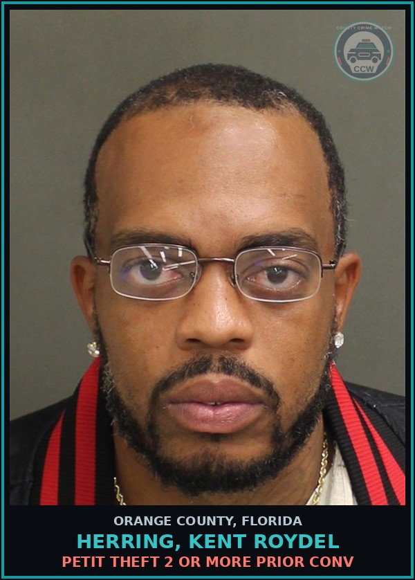 Booking mugshot of HERRING, KENT ROYDEL in Orange County