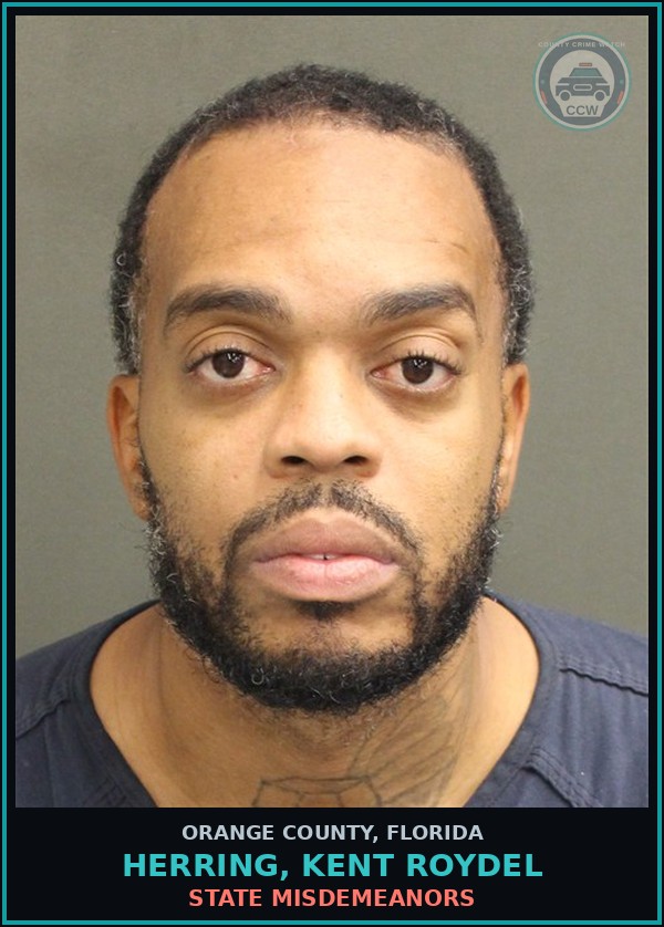 Booking mugshot of HERRING, KENT ROYDEL in Orange County