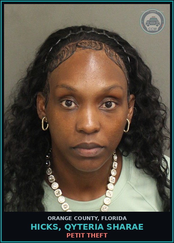 Booking mugshot of HICKS, QYTERIA SHARAE in Orange County