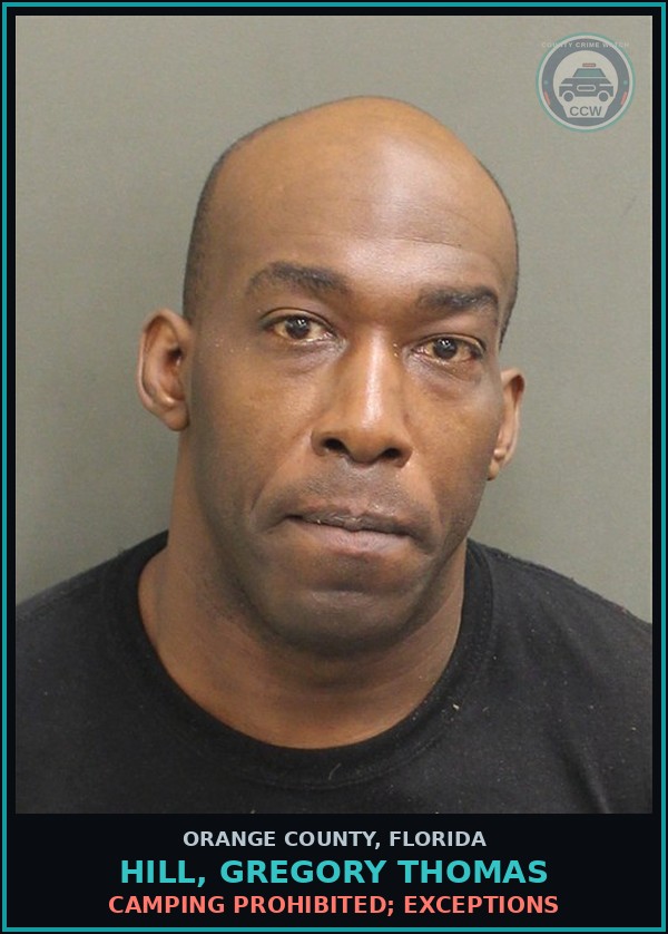 Booking mugshot of HILL, GREGORY THOMAS in Orange County