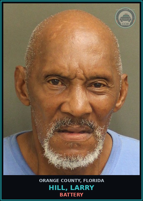 Booking mugshot of HILL, LARRY in Orange County