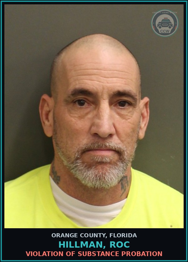 Booking mugshot of HILLMAN, ROC in Orange County