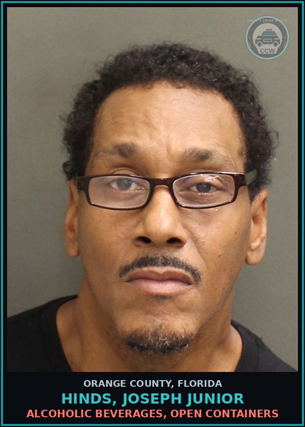 Booking mugshot of HINDS, JOSEPH JUNIOR in Orange County