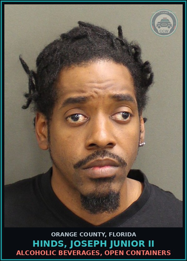 Booking mugshot of HINDS, JOSEPH JUNIOR II in Orange County