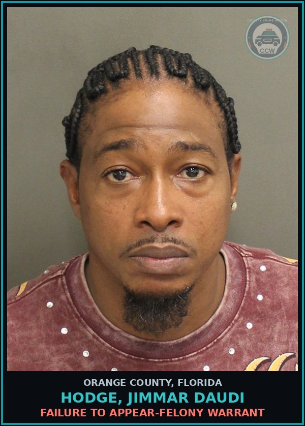 Booking mugshot of HODGE, JIMMAR DAUDI in Orange County