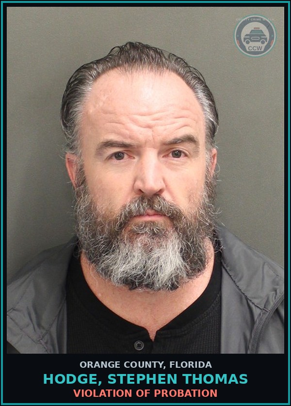 Booking mugshot of HODGE, STEPHEN THOMAS in Orange County