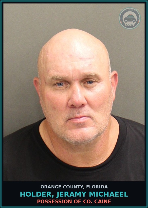 Booking mugshot of HOLDER, JERAMY MICHAEEL in Orange County