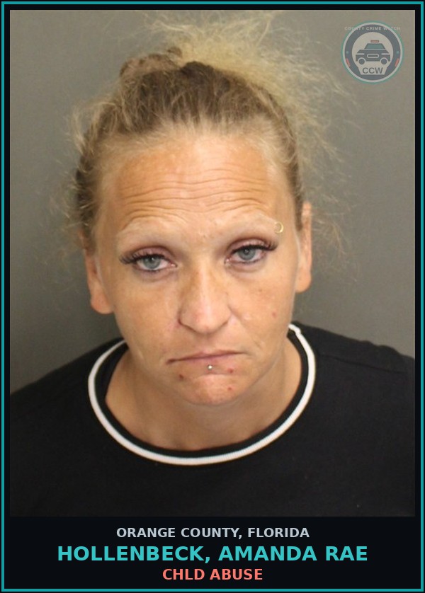 Booking mugshot of HOLLENBECK, AMANDA RAE in Orange County