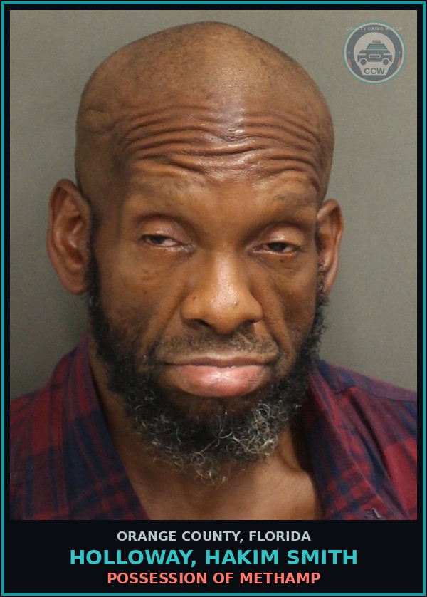 Booking mugshot of HOLLOWAY, HAKIM SMITH in Orange County