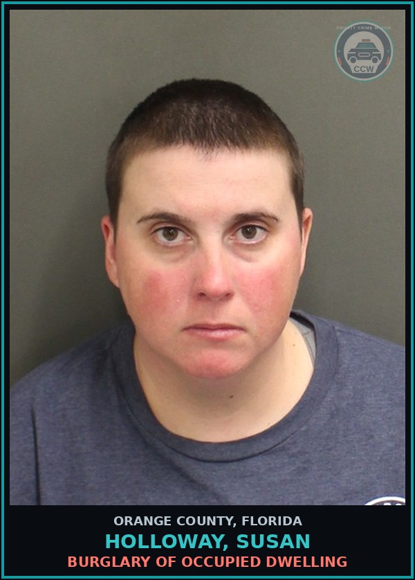 Booking mugshot of HOLLOWAY, SUSAN in Orange County