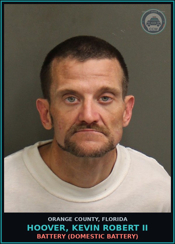 Booking mugshot of HOOVER, KEVIN ROBERT II in Orange County