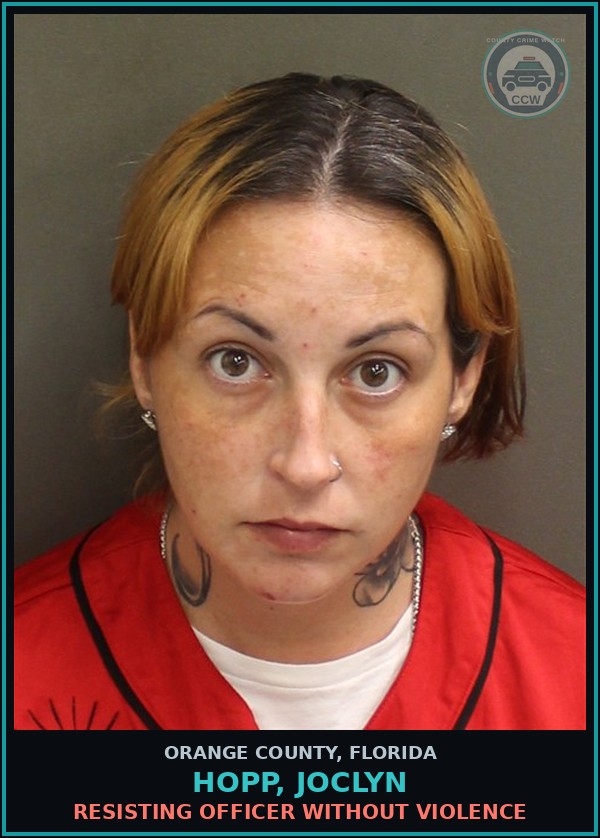 Booking mugshot of HOPP, JOCLYN in Orange County