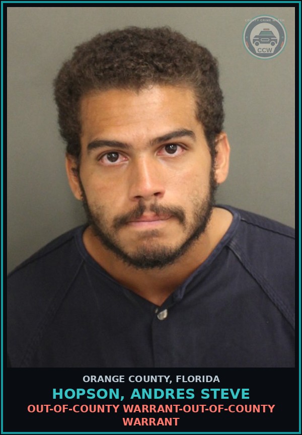 Booking mugshot of HOPSON, ANDRES STEVE in Orange County