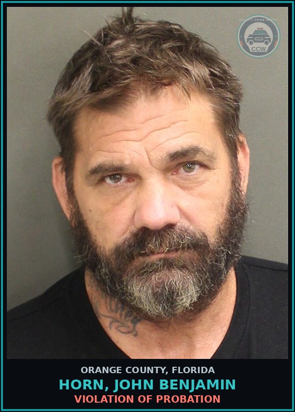 Booking mugshot of HORN, JOHN BENJAMIN in Orange County