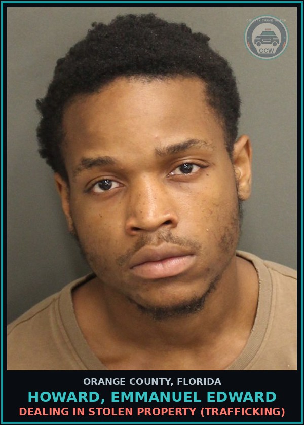Booking mugshot of HOWARD, EMMANUEL EDWARD in Orange County