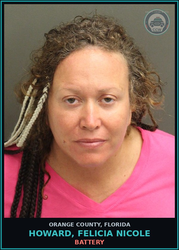 Booking mugshot of HOWARD, FELICIA NICOLE in Orange County