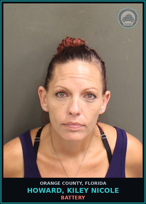 Booking mugshot of HOWARD, KILEY NICOLE in Orange County