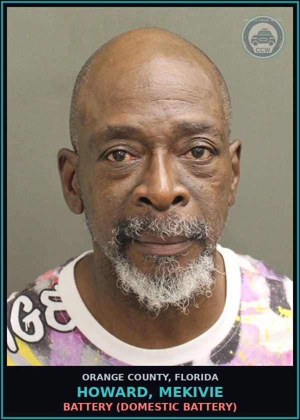 Booking mugshot of HOWARD, MEKIVIE in Orange County