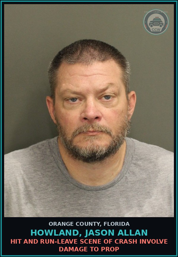 Booking mugshot of HOWLAND, JASON ALLAN in Orange County